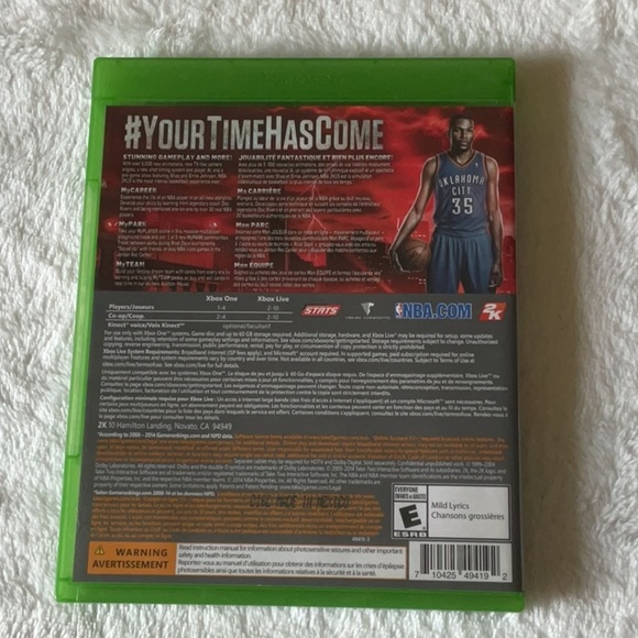 NBA 15 Xbox One Game - Green Case - Picture 2 of 3